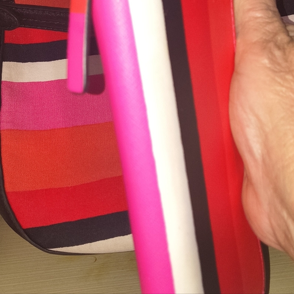 Kate Spade Hayes Street Aiden Hobo Bag Co-ordinating Bonita Stripe Wallet - Picture 8 of 13